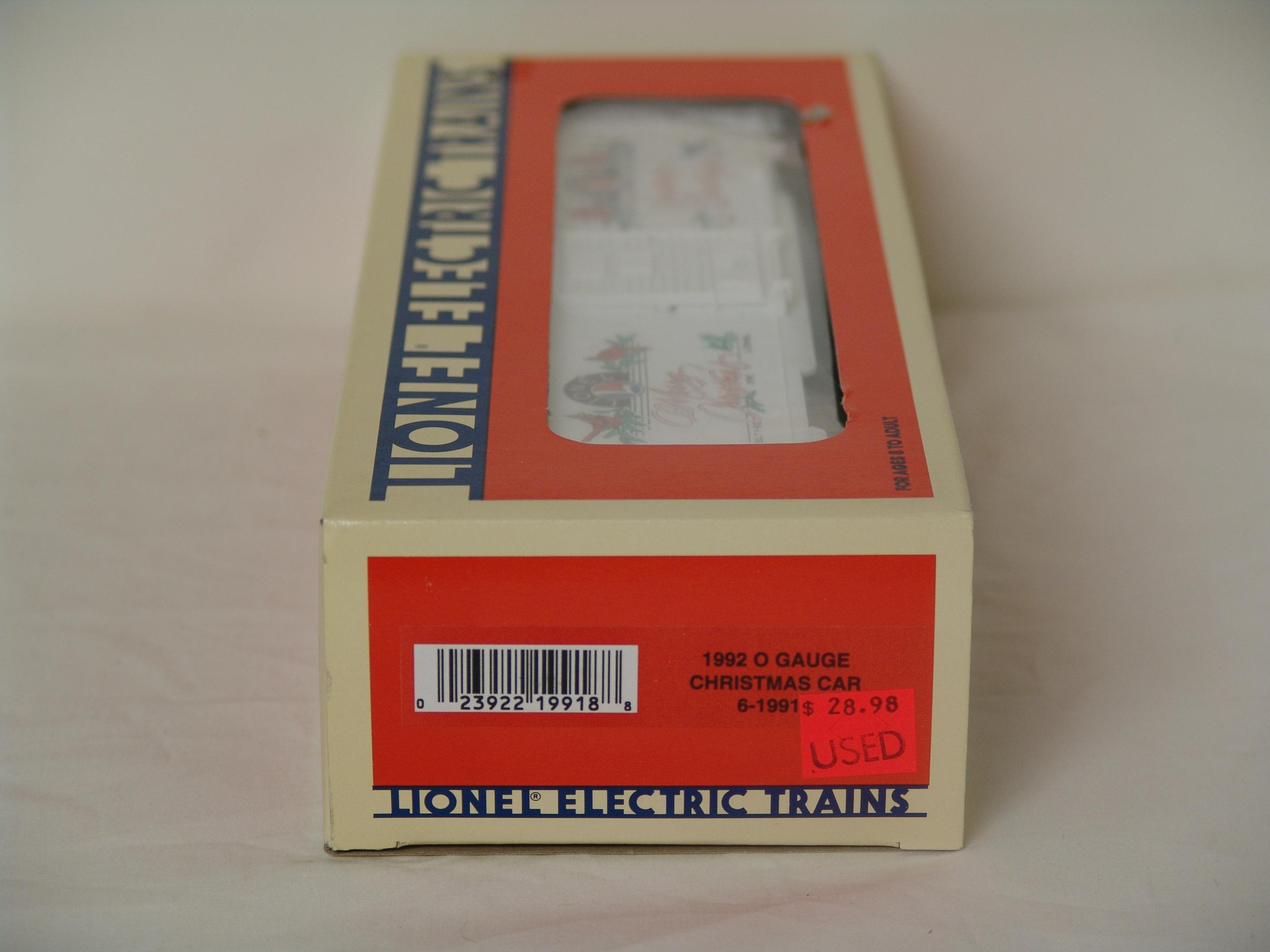1992 O gauge Christmas car #19918 (used)