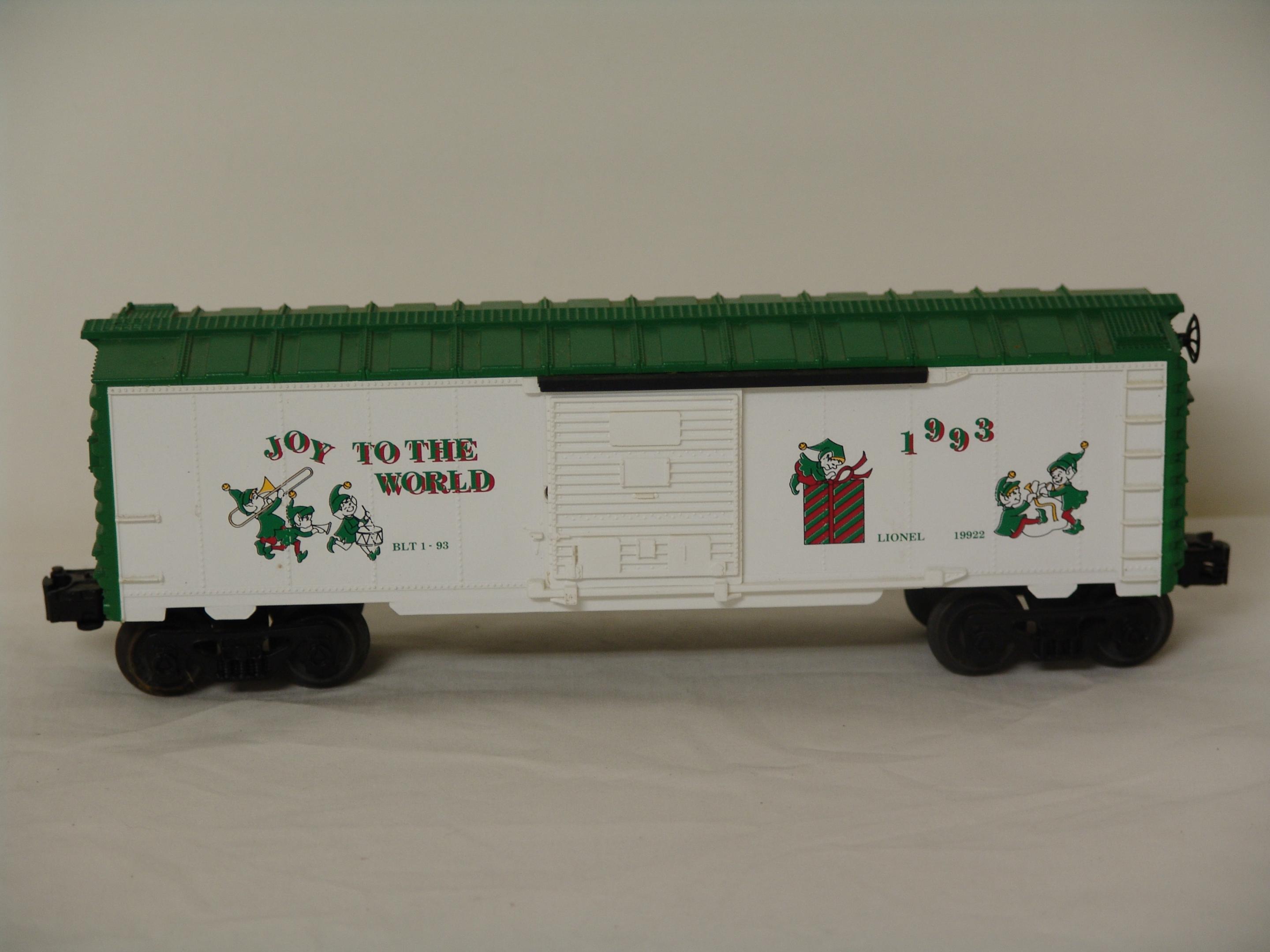 1993 O gauge Christmas boxcar #19922 (used)