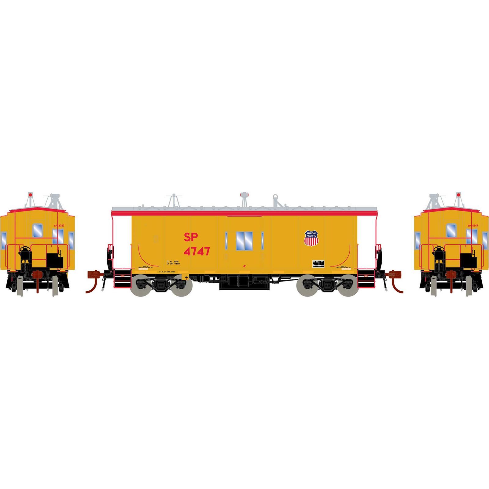 Southern Pacific (UP Repaint) C-50-9 ICC Caboose #4747 W/Tsunami Sound
