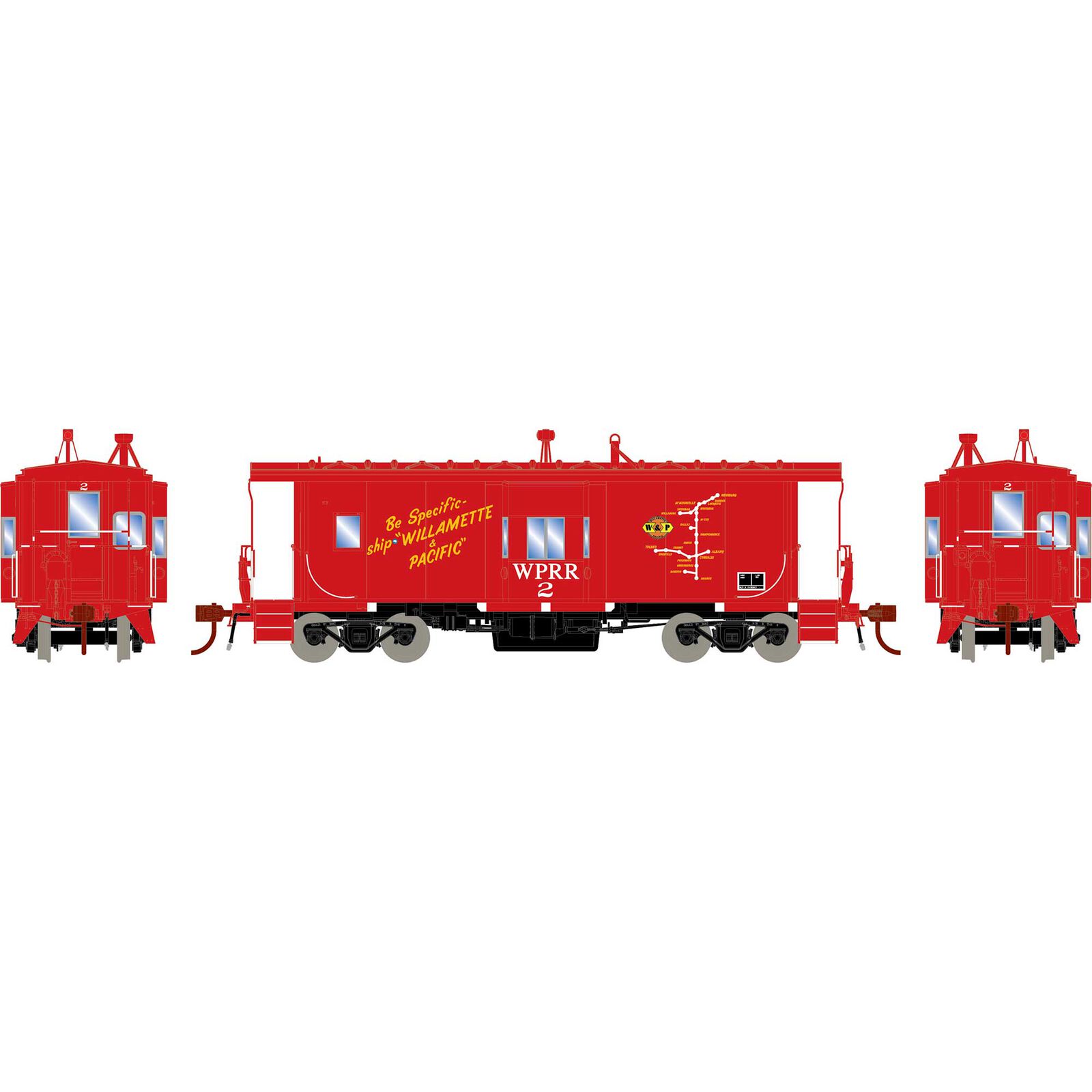 Willamette & Pacific C-50-5 ICC Caboose #2 With Tsunami SoundCar™