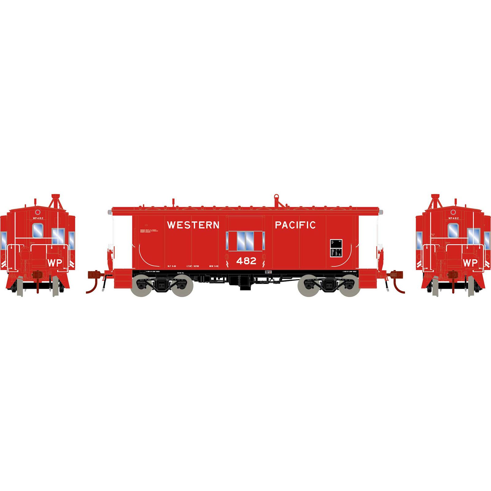 Western Pacific 481-Class ICC Caboose #482 With Tsunami SoundCar™