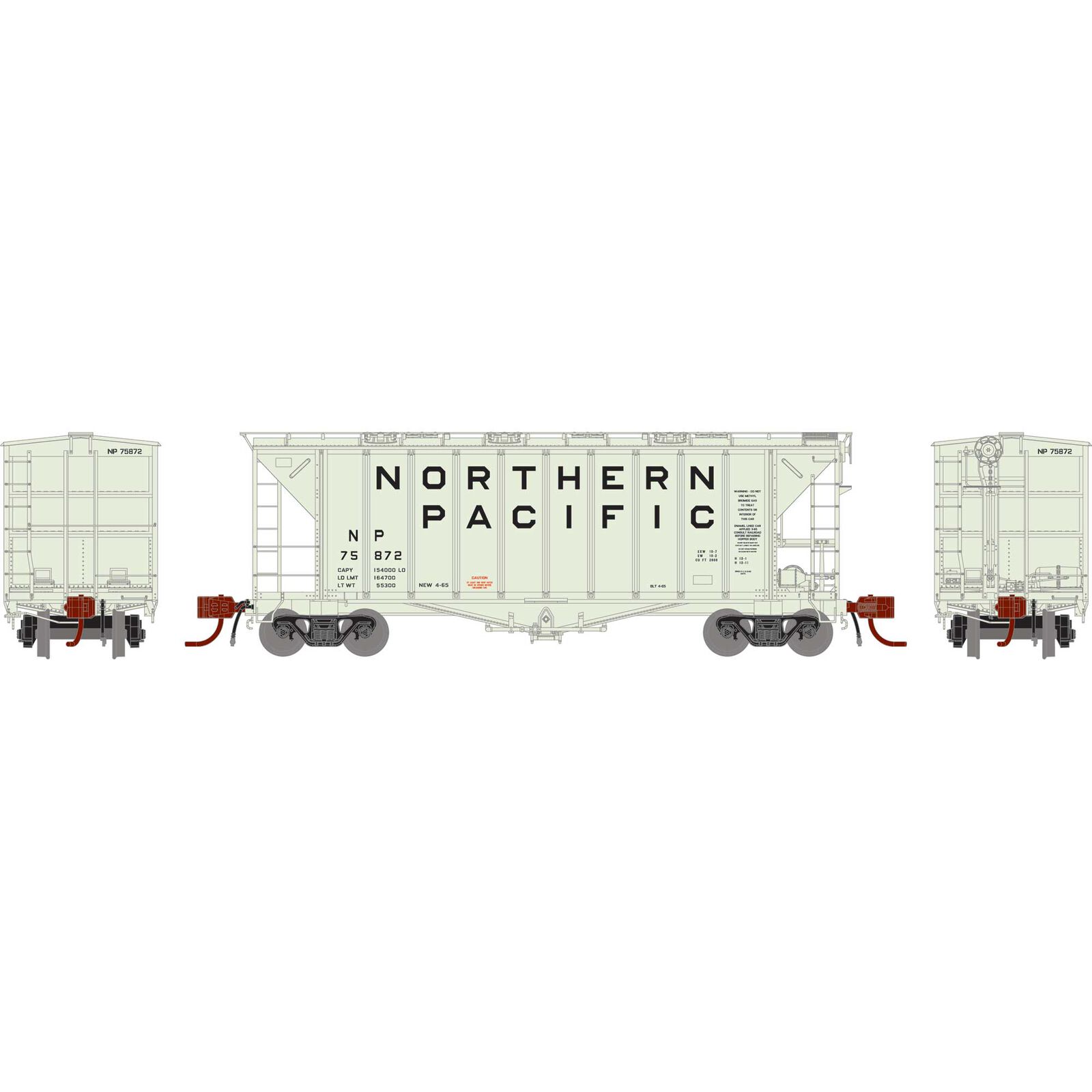 Northern Pacific "Intermediate" 40' 2600 CF Airslide® Hopper #75872