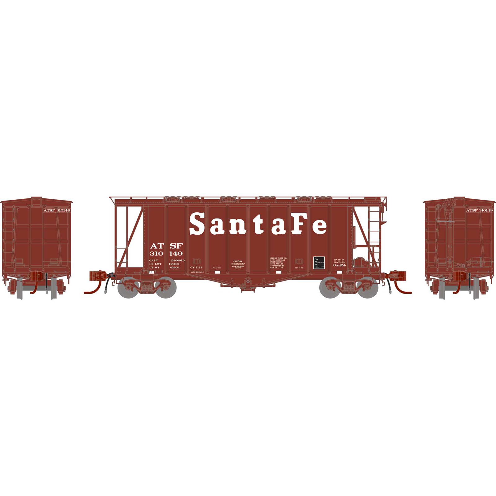 Santa Fe (Early) 40' 2600 CF Airslide® Hopper #310149