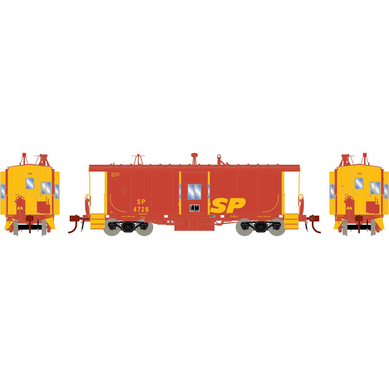 Southern Pacific (Kodachrome) C-50-9 Caboose #4726 W/Tsunami SoundCar™