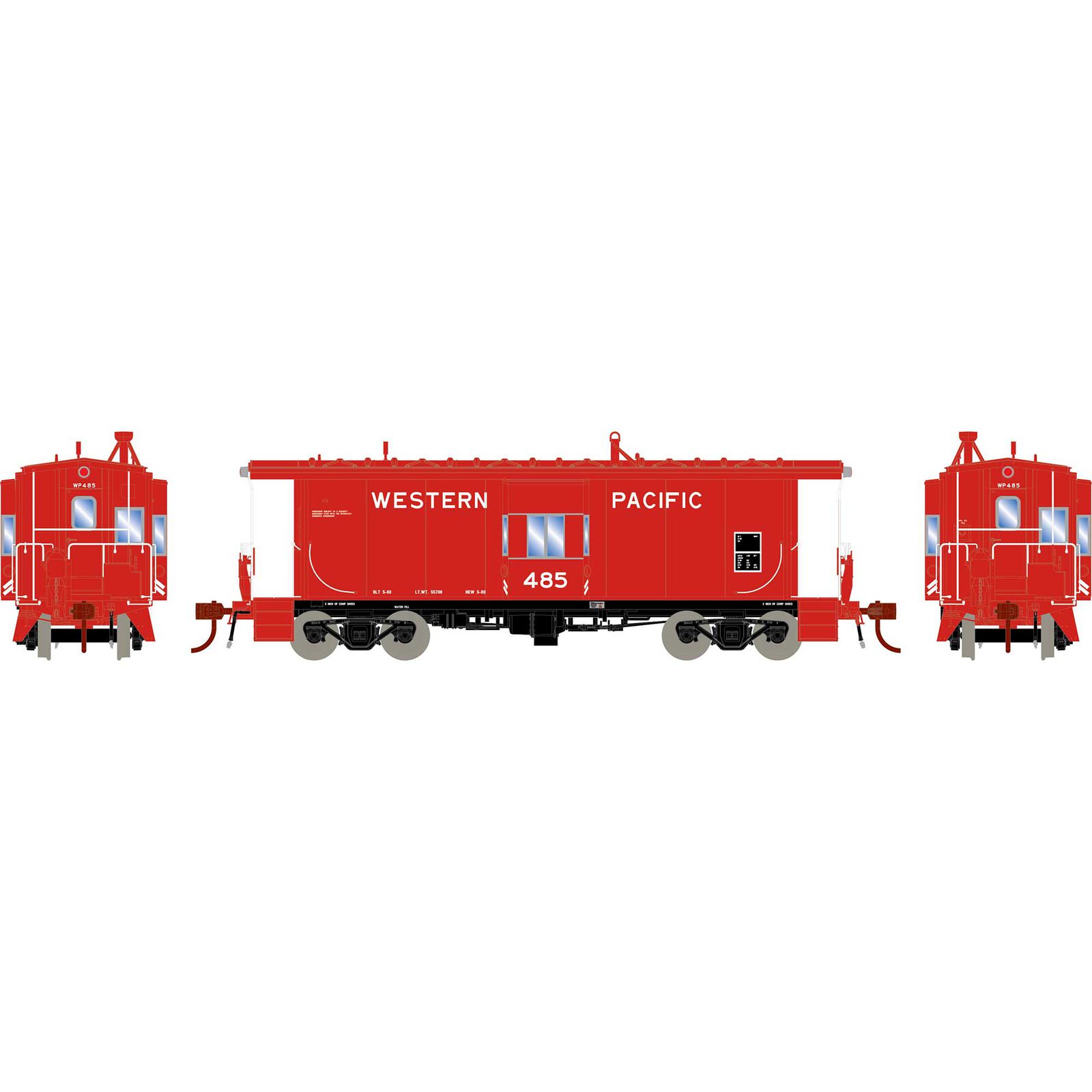 Western Pacific 481-Class ICC Caboose #485 With Tsunami SoundCar™