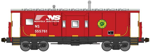 Norfolk Southern-Southern Rwy Heritage Bay Window Caboose #555761