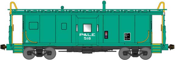 Pittsburgh & Lake Erie Green International Bay Window Caboose #511