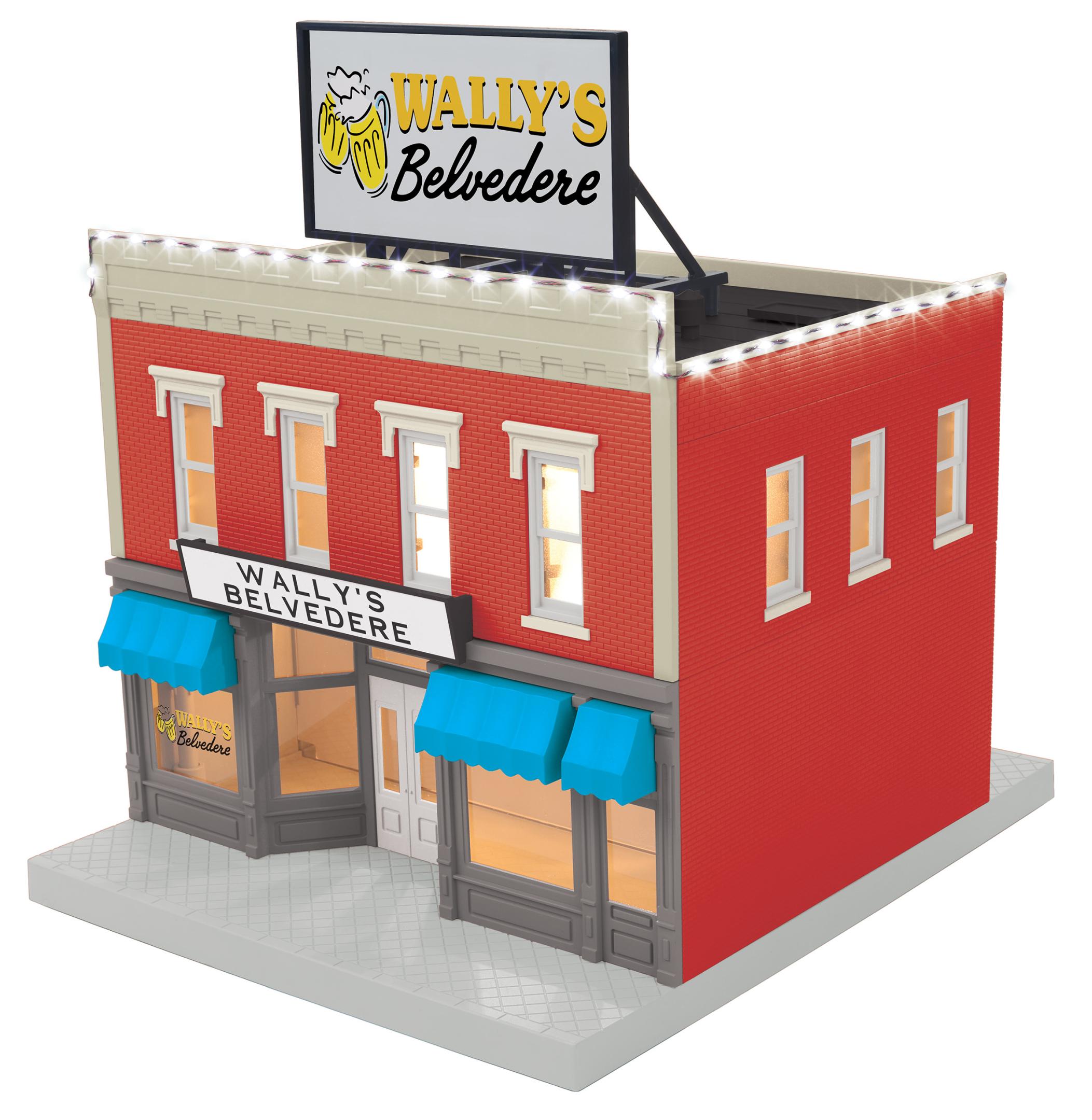 Wally’s Belvedere Tavern 2-Story City Building 1 with LEDs