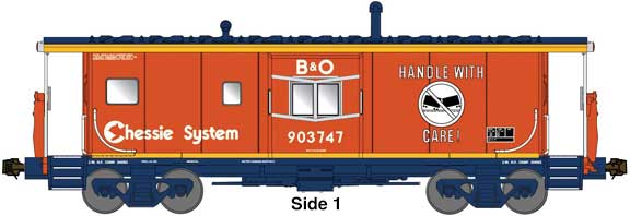Chessie B&O Handle With Care International Bay Window Caboose #903747