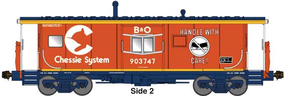 Chessie B&O Handle With Care International Bay Window Caboose #903747