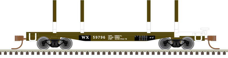 Weyerhaeuser 45' logging flatcar #59892