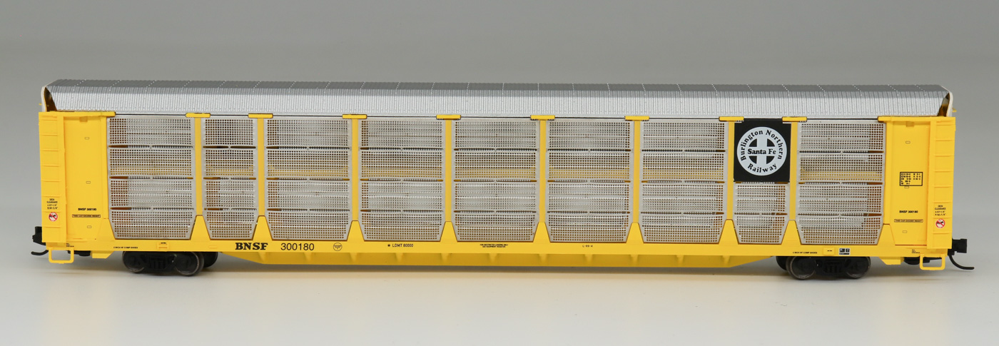 BNSF (black & white herald) bi-level auto rack car #300541