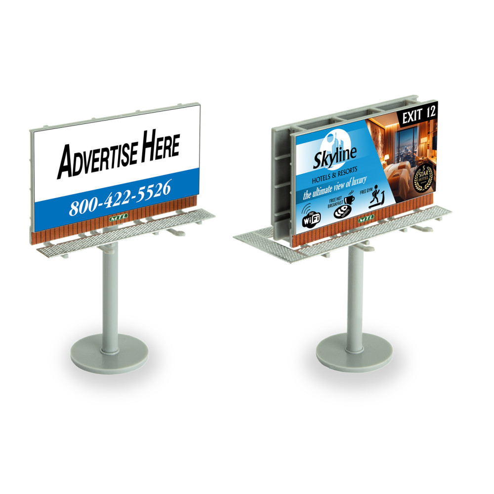 Modern Single-Post Billboard Signs V.1 kit