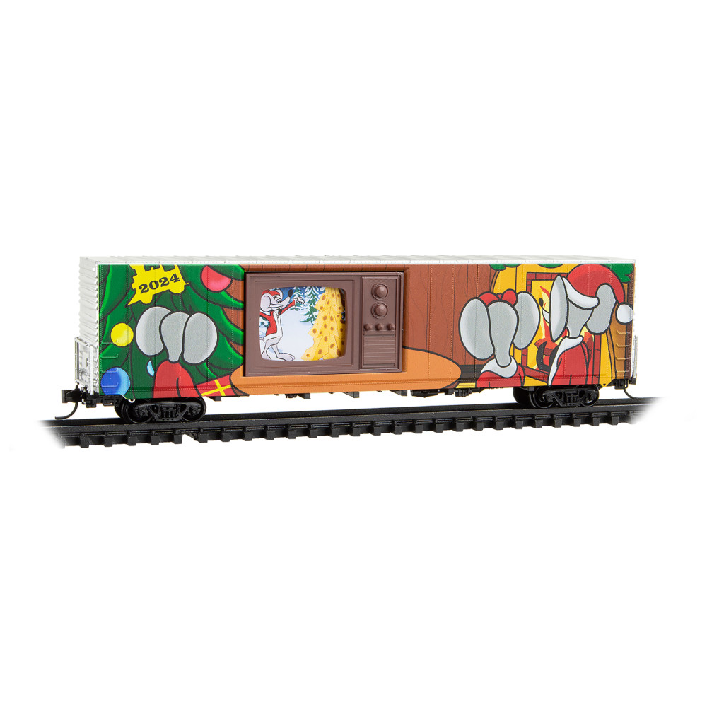 2024 Micro-Mouse Christmas 60' excess height boxcar