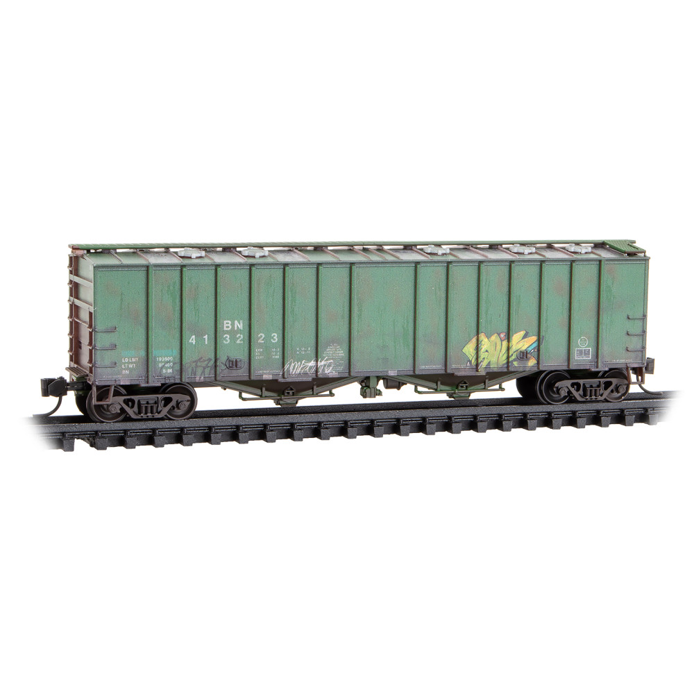 Burlington Northern weathered covered hopper 2-pack