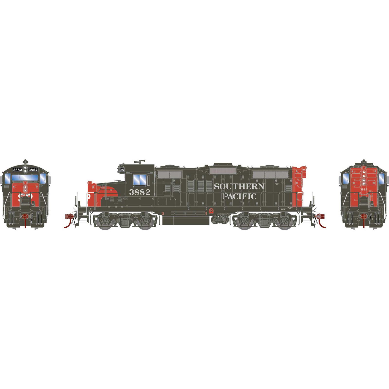 Southern Pacific GP9E #3882 With Tsunami2