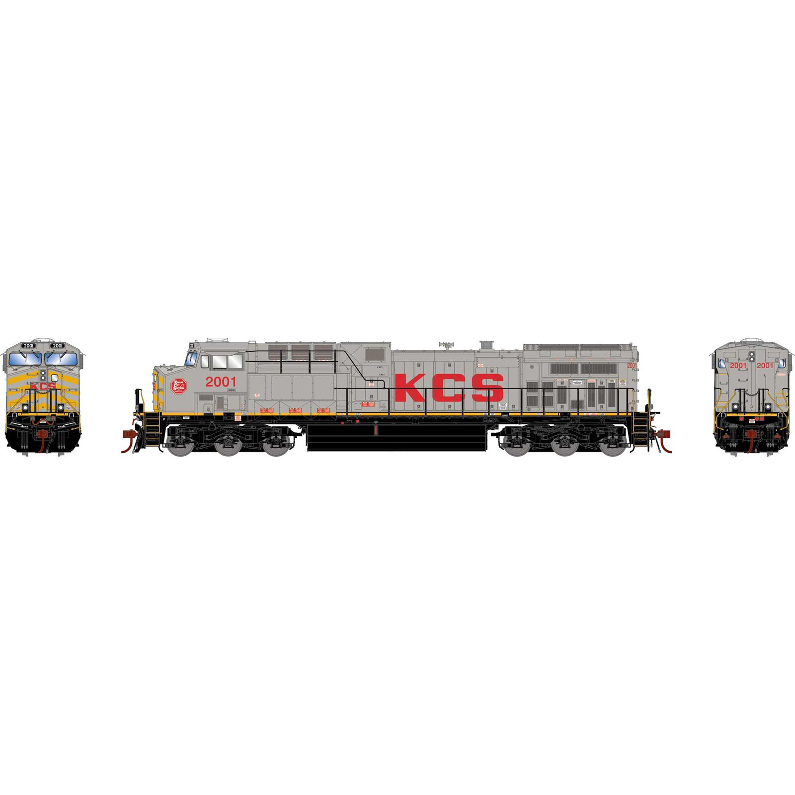 Kansas City Southern AC4400 #2001 With Tsunami2