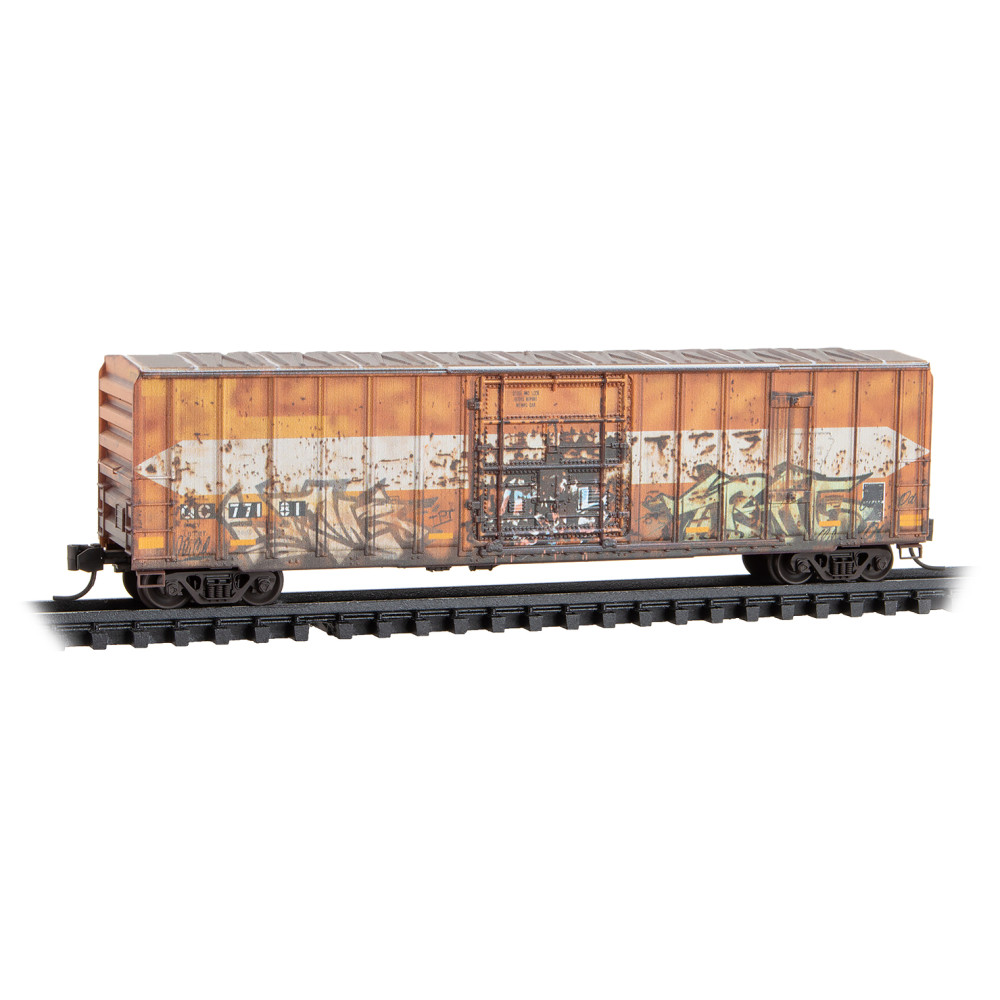 Quebec Central (ex-EACH) weathered 50' rib side plug door box #77181