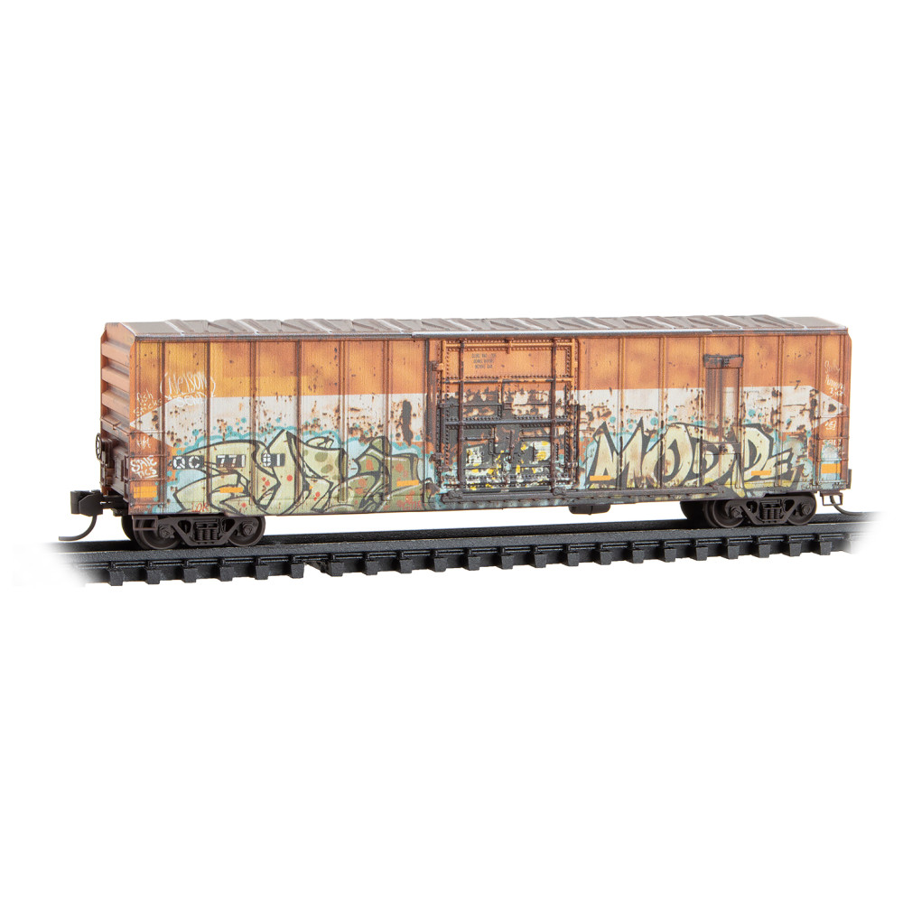 Quebec Central (ex-EACH) weathered 50' rib side plug door box #77181