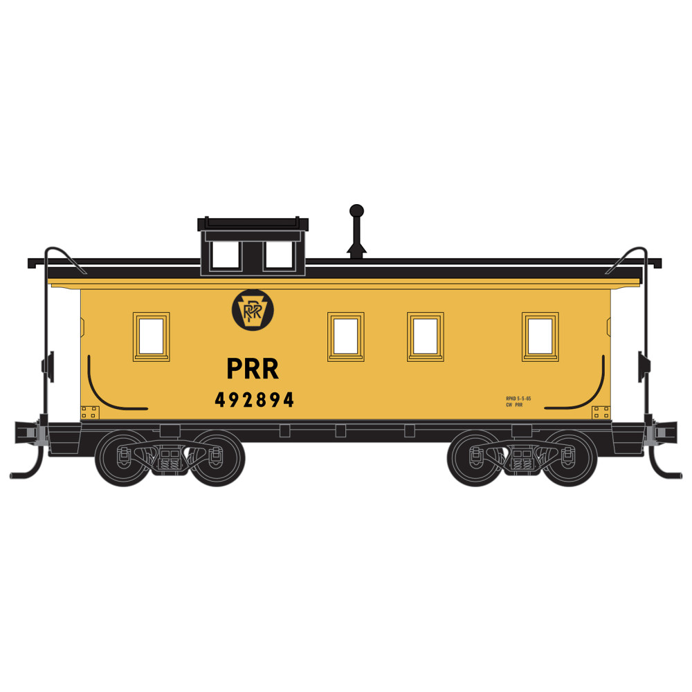 Pennsylvania Railroad 34' wood sheathed caboose #492894