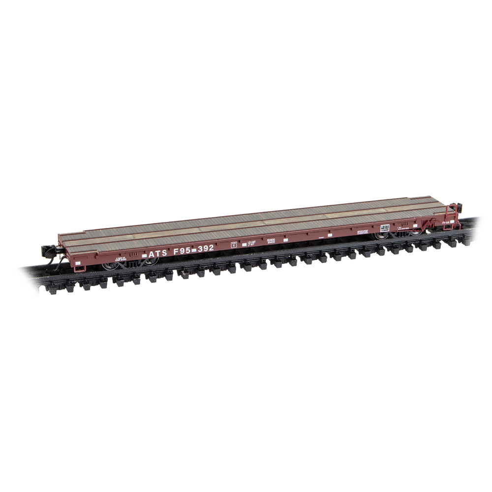 Santa Fe 60' wood deck modern flatcar #95392