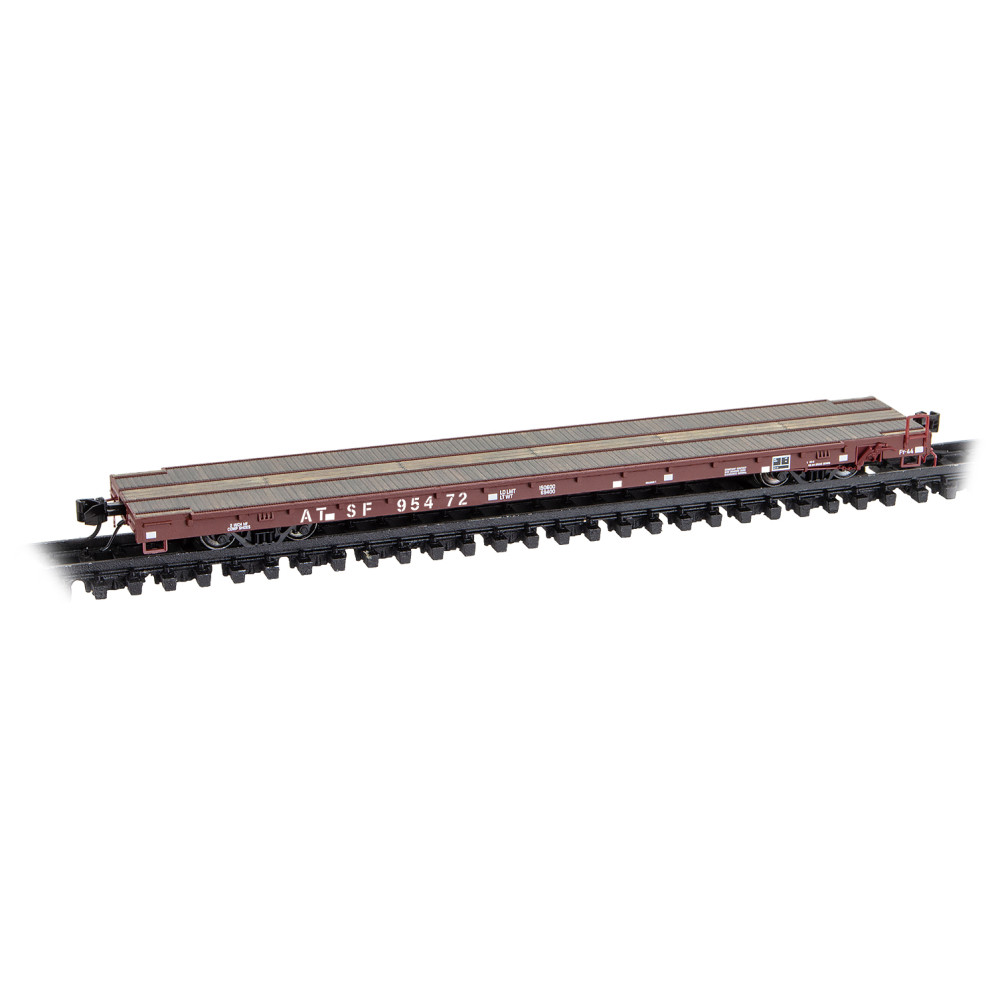 Santa Fe 60' wood deck modern flatcar #95472