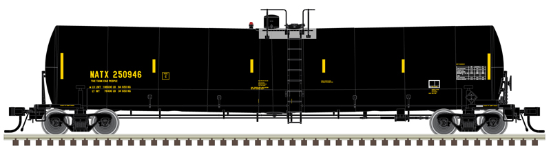 NATX (UTCK repaint) Trinity 25,500 gallon tank car #250946