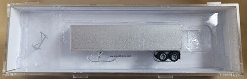 unlettered silver 40' corrugated trailer