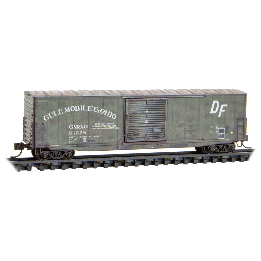 Gulf Mobile & Ohio weathered boxcar 2-pack