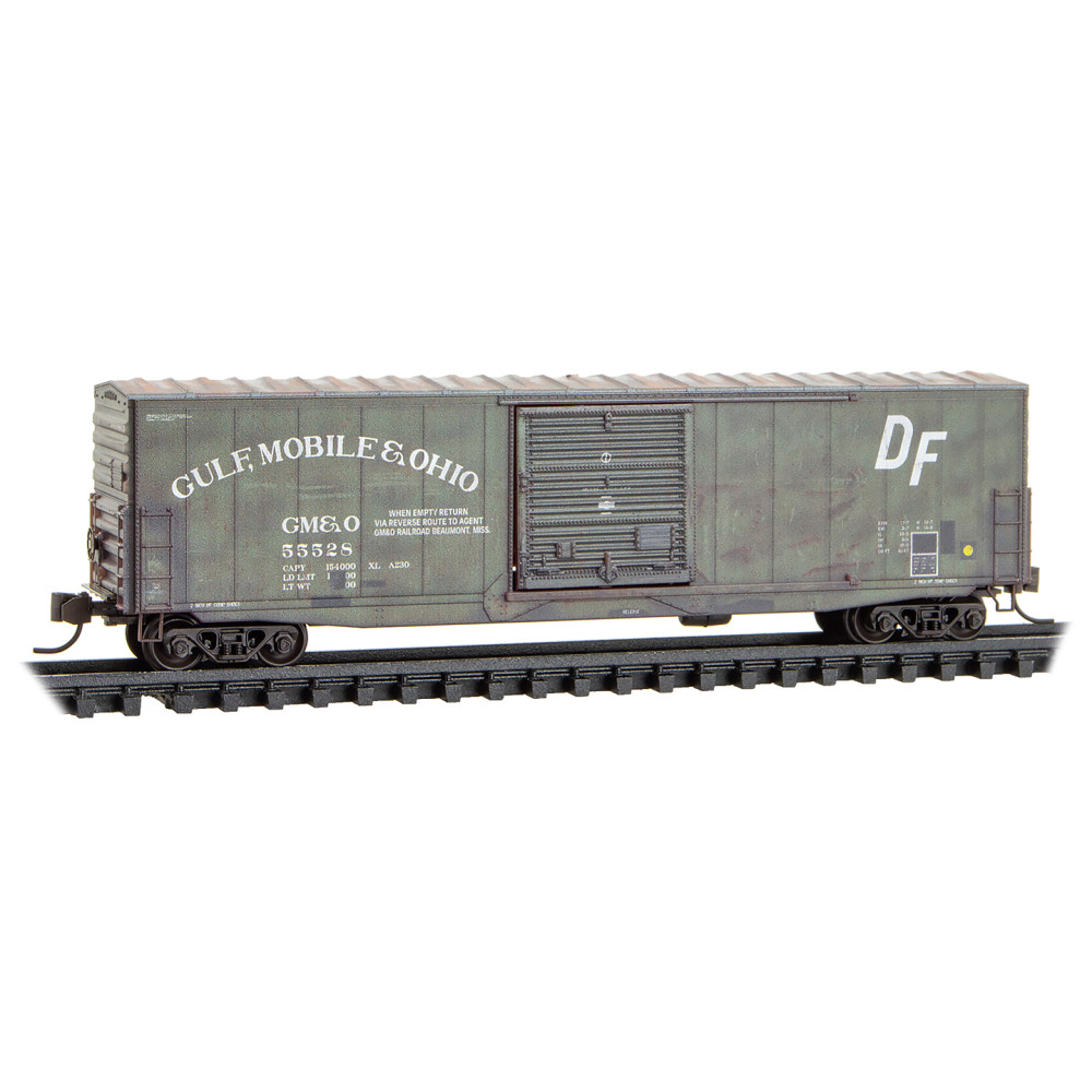 Gulf Mobile & Ohio weathered boxcar 2-pack