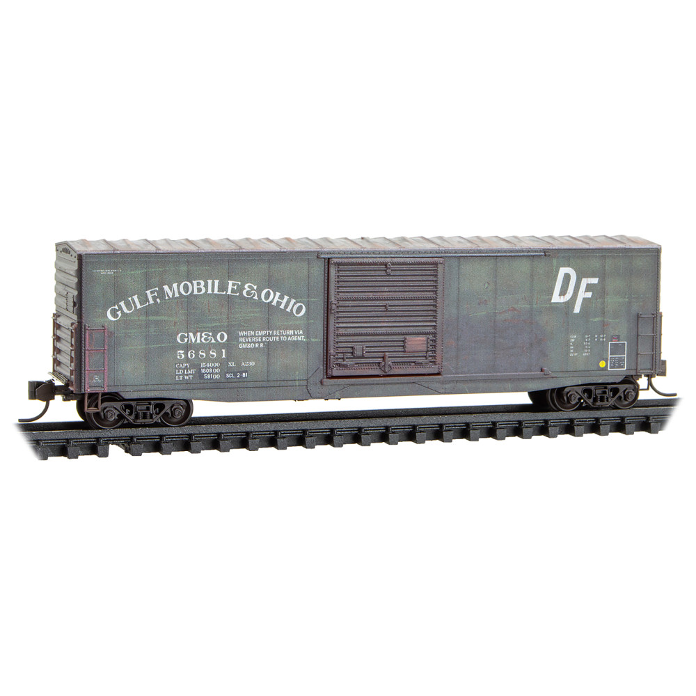 Gulf Mobile & Ohio weathered boxcar 2-pack