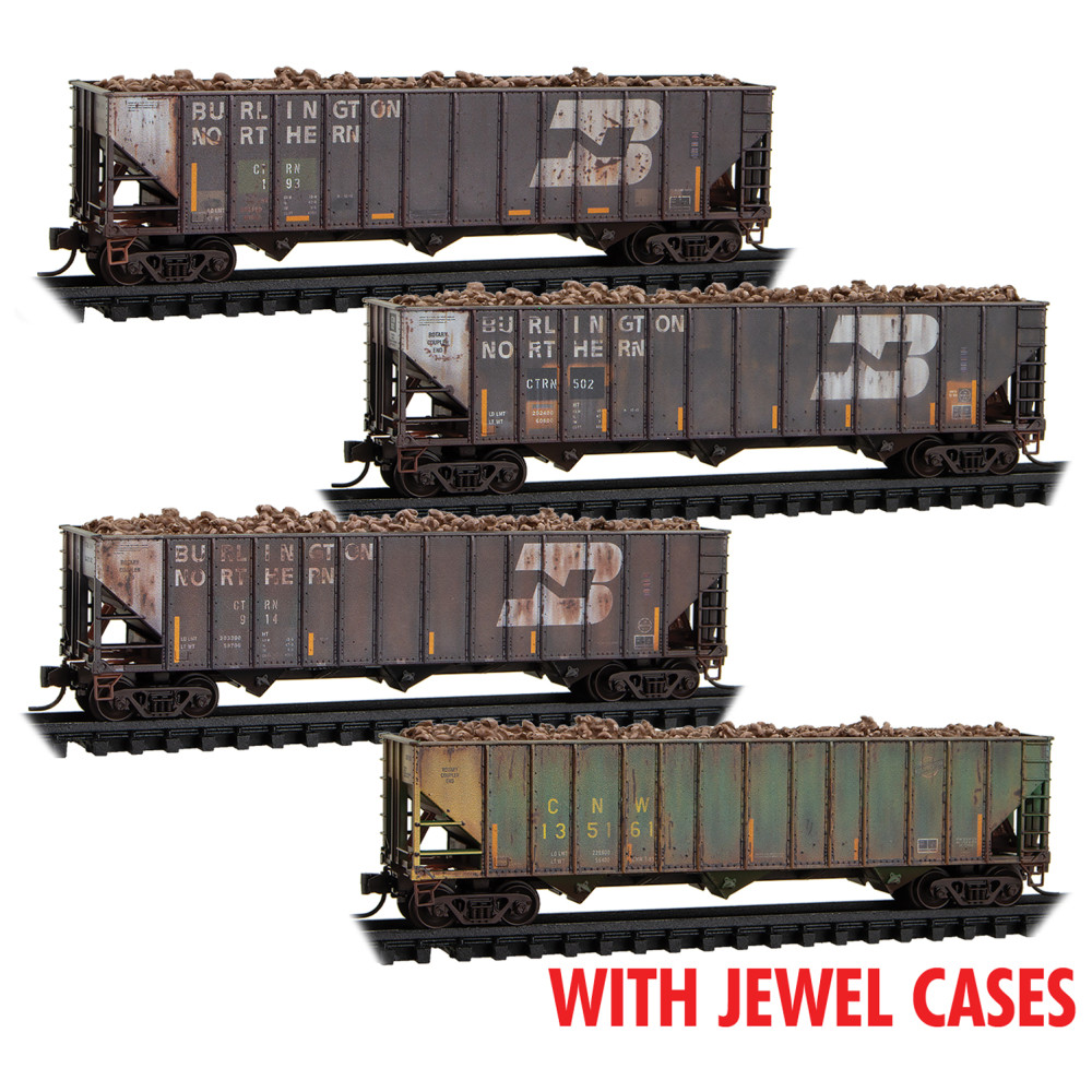 CTRN (ex-BN) weathered hopper 4-pack with sugar beet loads