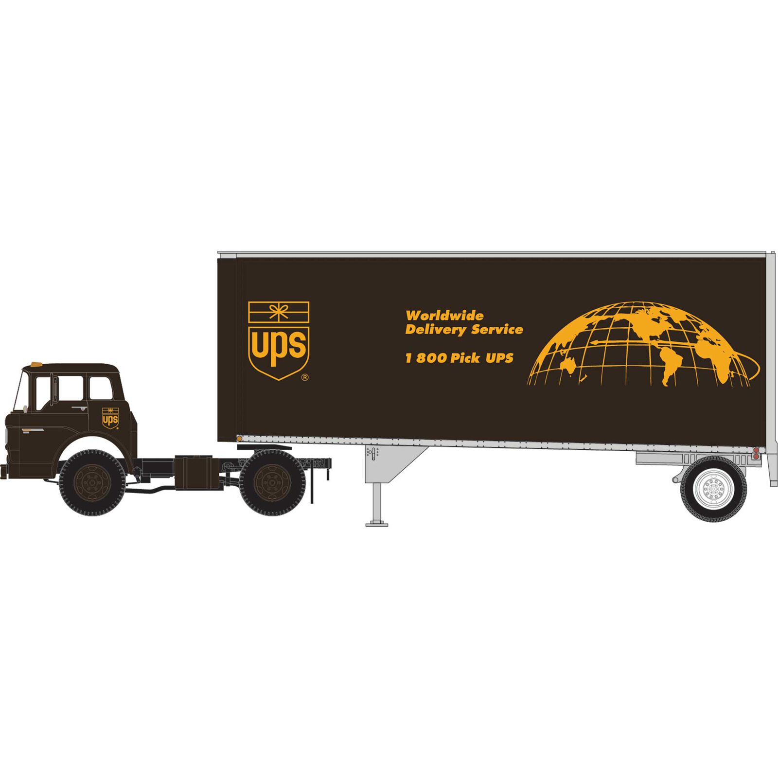 United Parcel Service Ford C With 28' Trailer