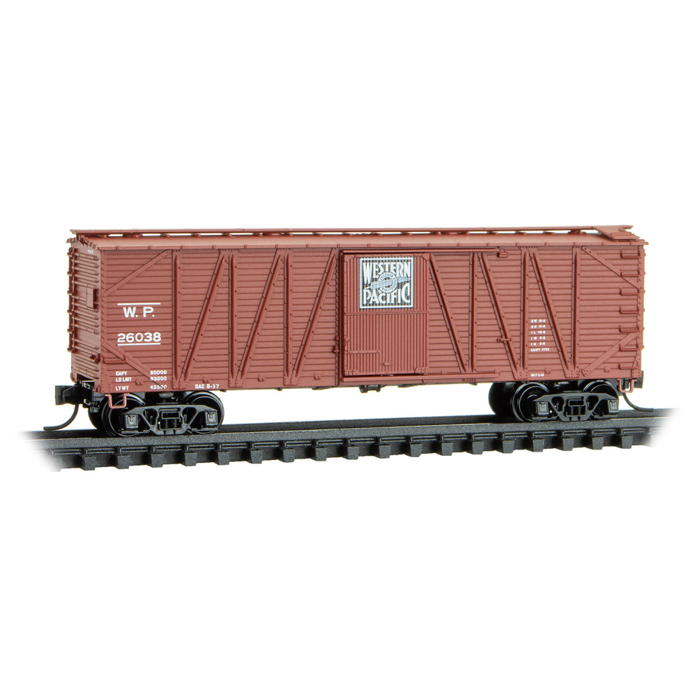 Western Pacific 40' Outside-Braced Box Car Single Door #26038