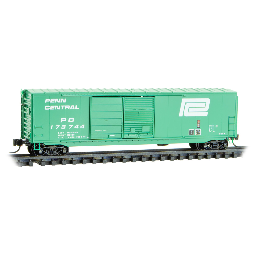 Penn Central 50' Standard Box Car 8' Double Sliding Doors #173744