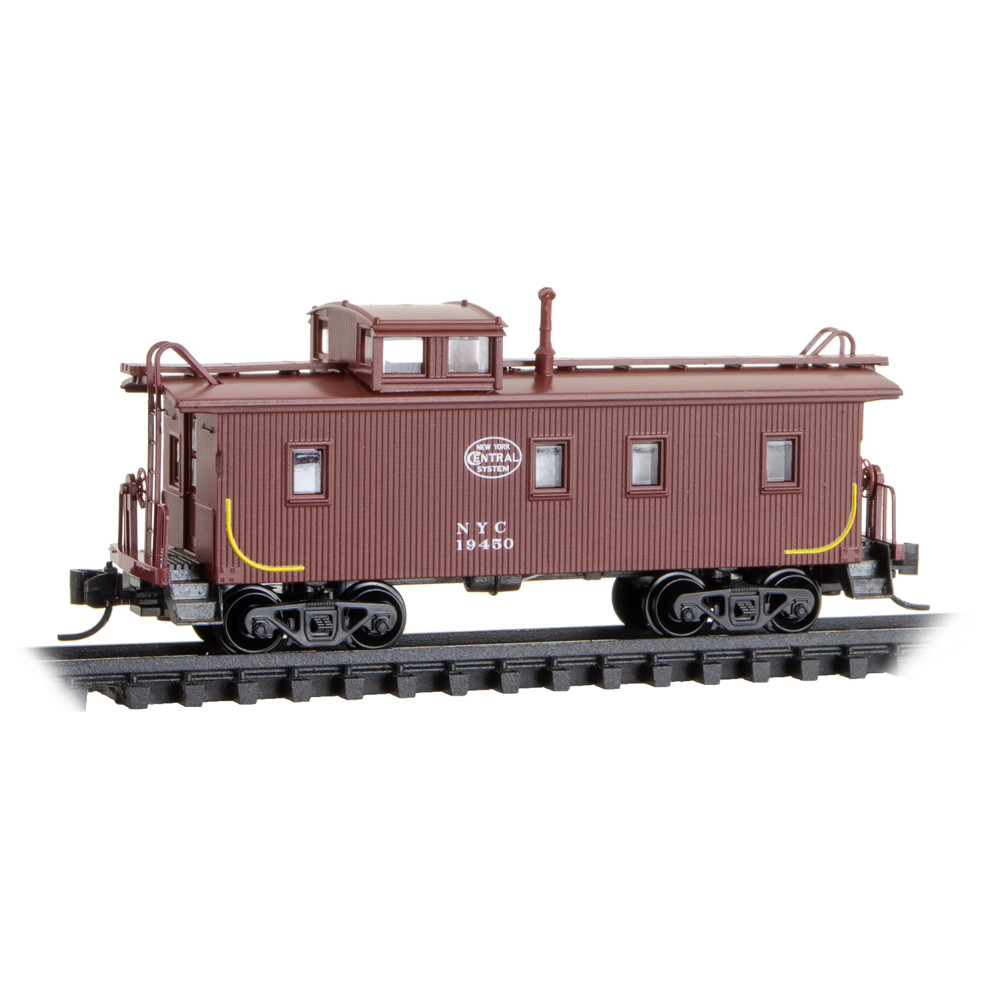 New York Central 34' Wood Sheathed Caboose With Straight Cupola #19450