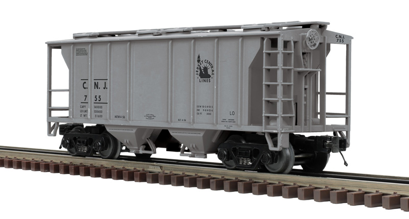 Jersey Central PS-2 2-bay covered hopper #755