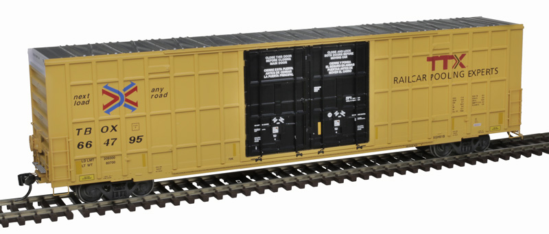 TTX 60' Gunderson 7550 double door boxcar #664606