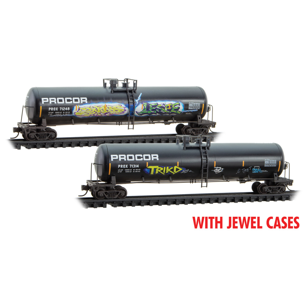 Procor weathered tank car 2-pack