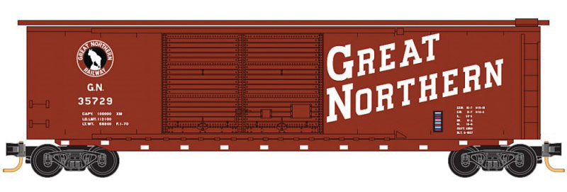 Great Northern 50' Standard Box Car Double Doors #35729