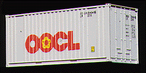 Orient Overseas Container Line 20' Container #2040416