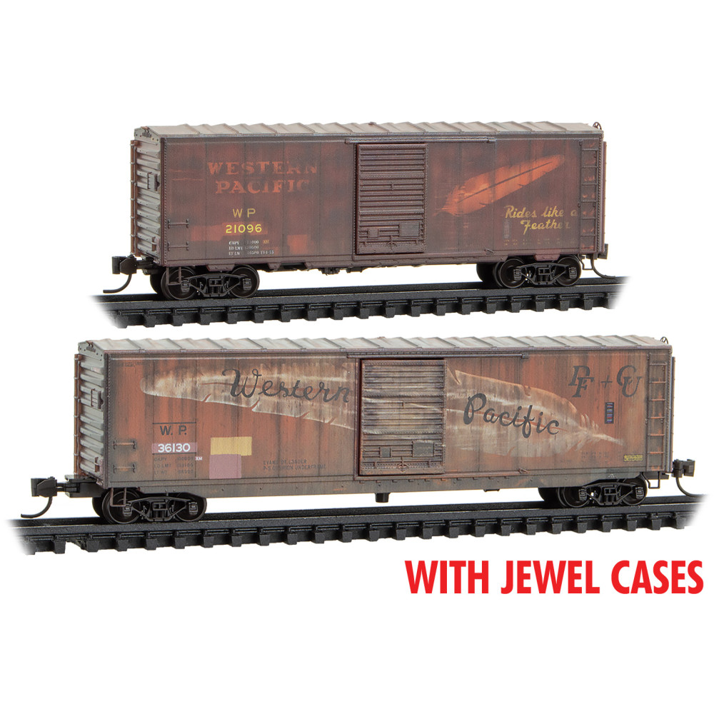 Western Pacific Weathered Boxcar 2-Pack