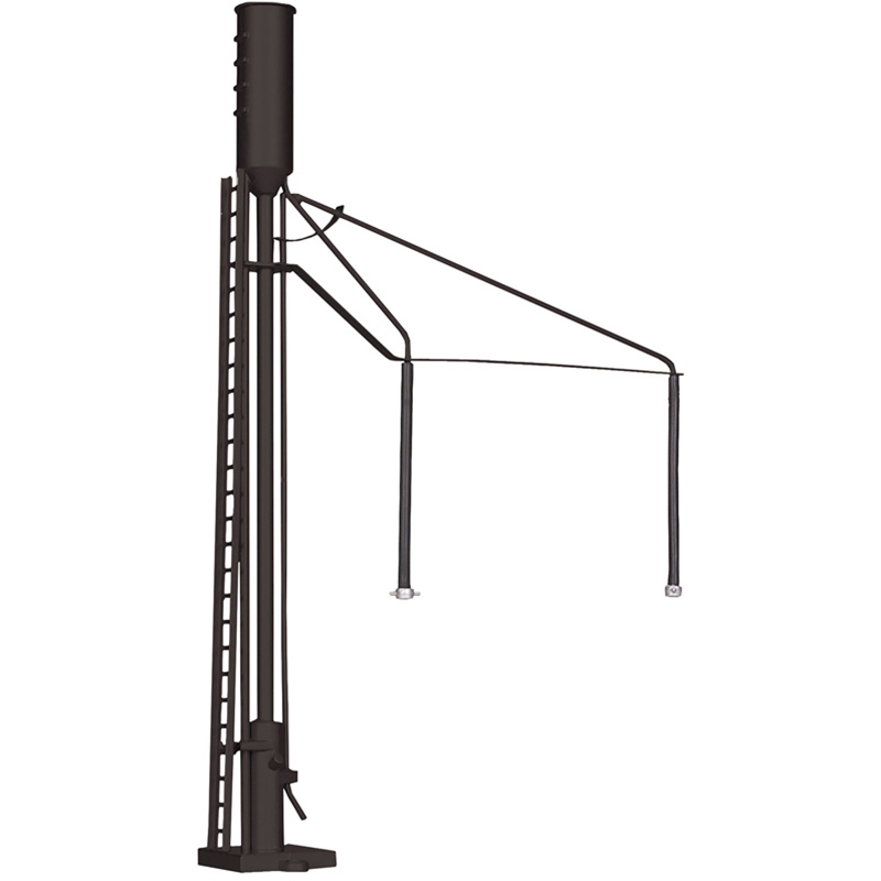 unlettered black sanding tower