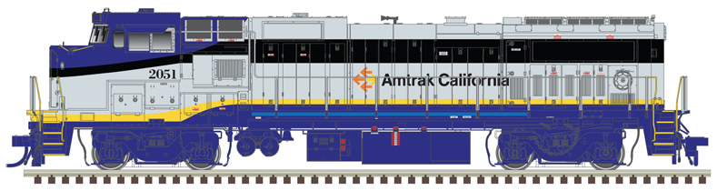 Amtrak California Dash 8-32BHW Locomotive #2052 With ESU LokSound