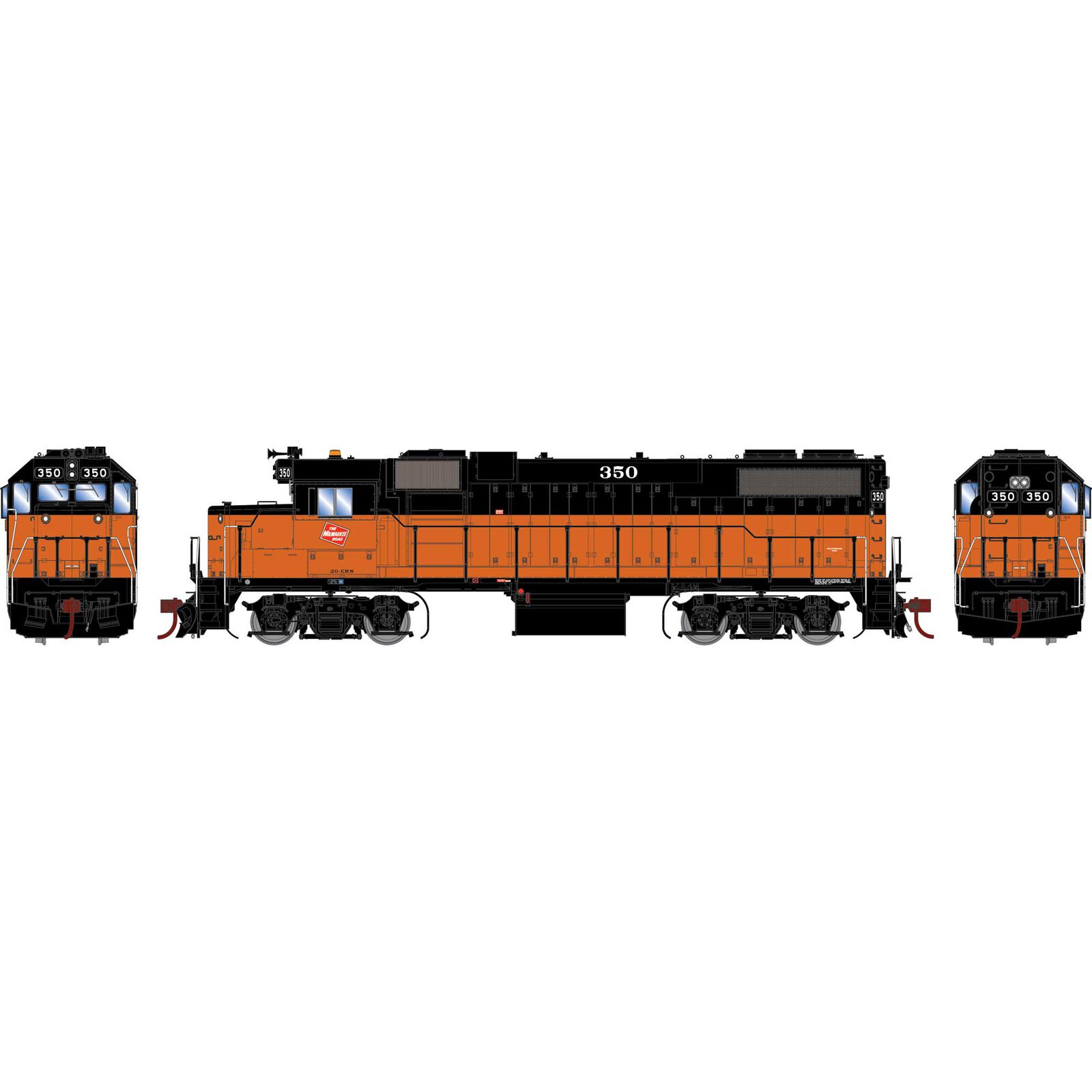 Milwaukee Road GP38-2 #350