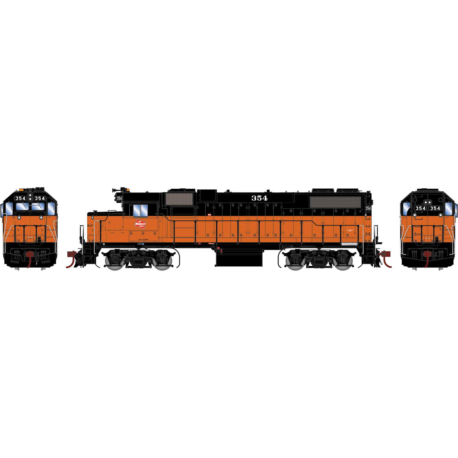 Milwaukee Road GP38-2 #354