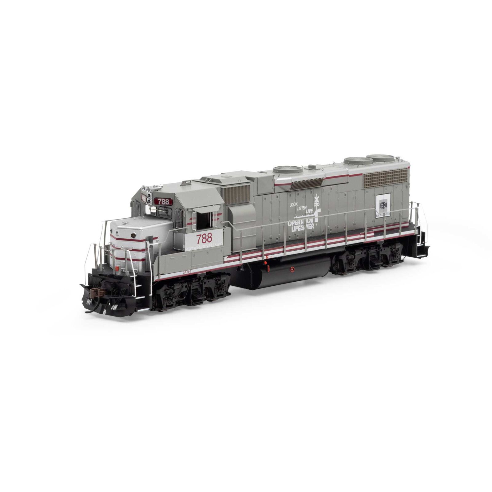 EMDX (Operation Life Saver) GP38-2 #788 With Tsunami2