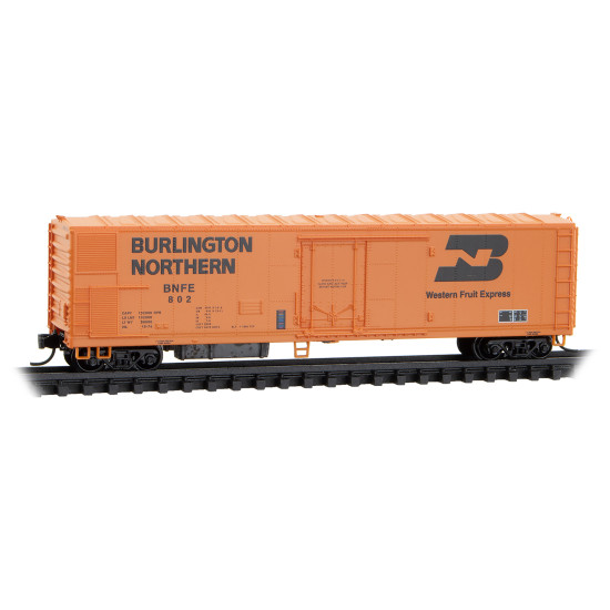 Burlington Northern WFE 51' Rivet Side Mechanical Reefer #802