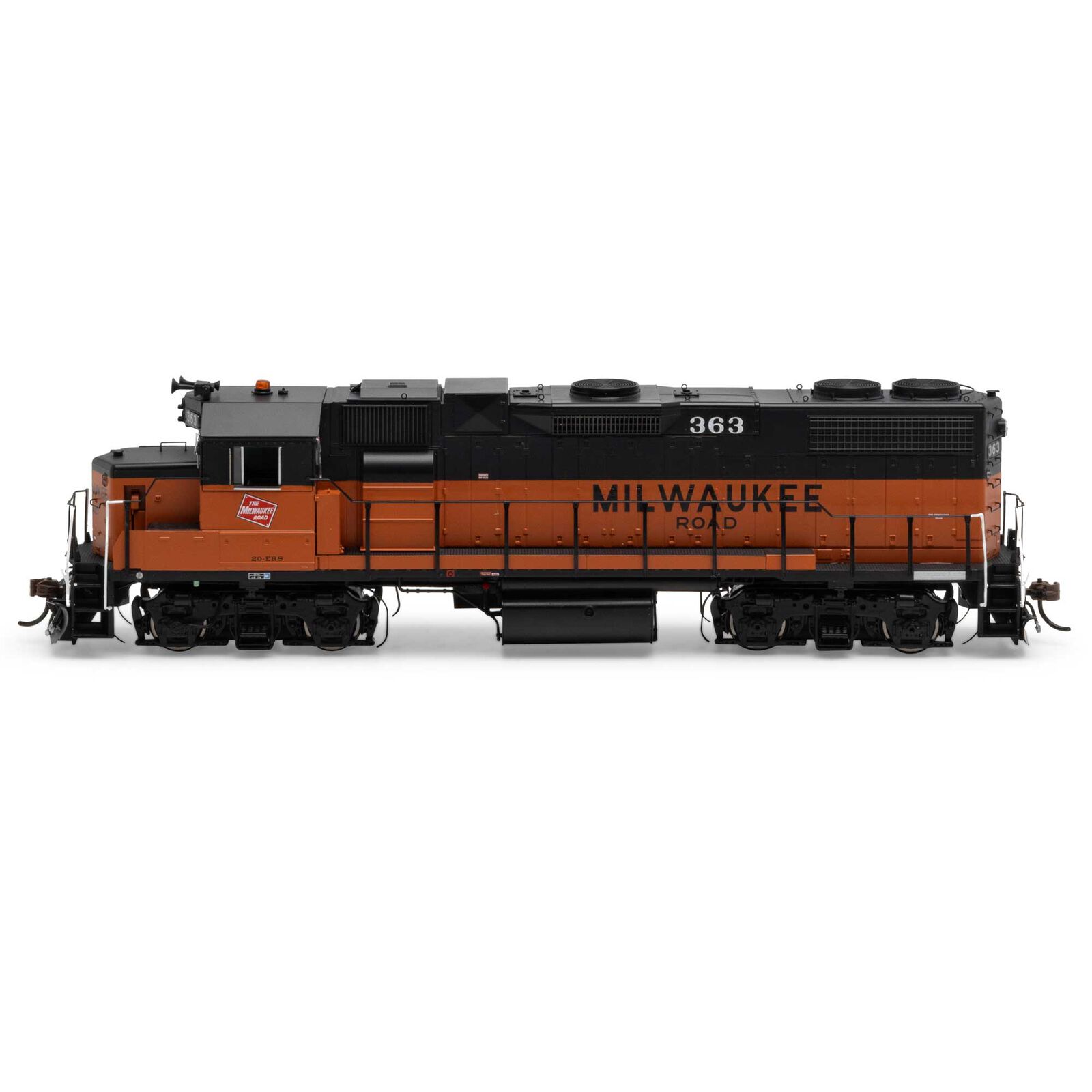 Milwaukee Road GP38-2 #363 With Tsunami2
