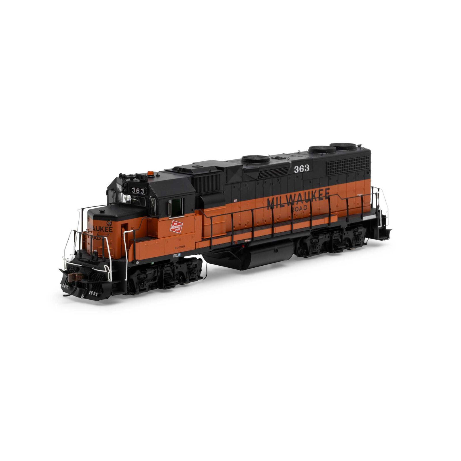 Milwaukee Road GP38-2 #363 With Tsunami2